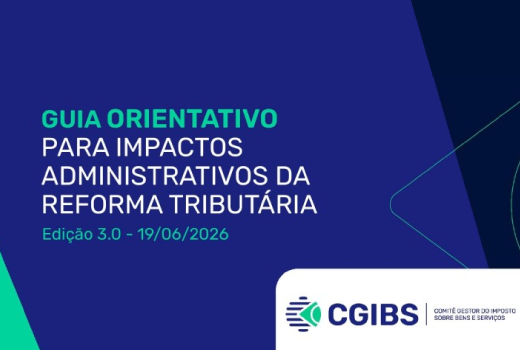 Capa do Guia Orientativo para Impactos Administrativos da Reforma Tributária